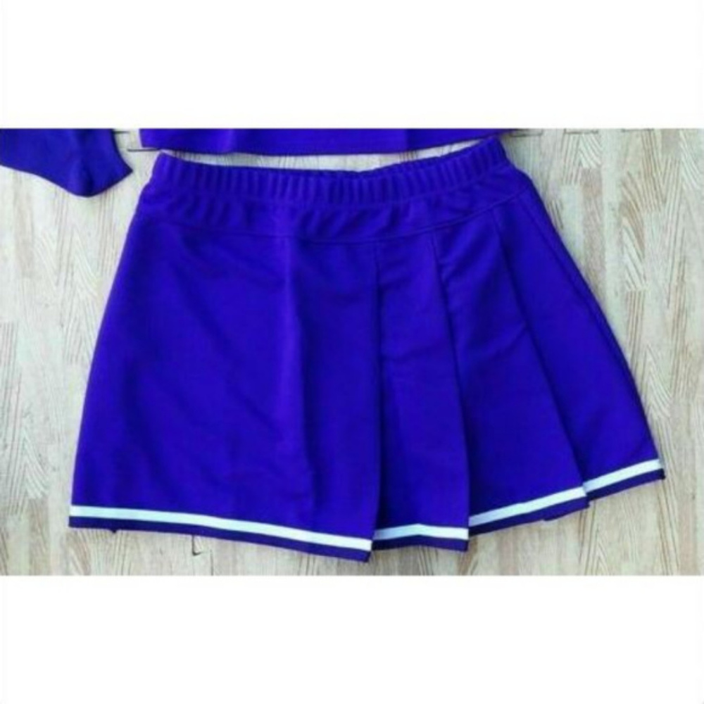 NEW PLUS SIZE PURPLE CHEERLEADER UNIFORM SKIRT